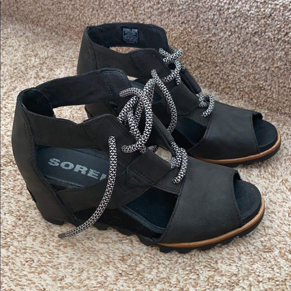 Sorel Joanie Lace Up Wedge Sandal